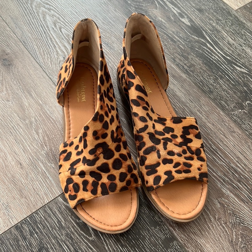Cheetah print flats